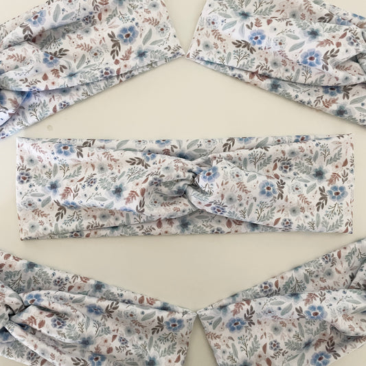 Vintage Floral Twist Headband