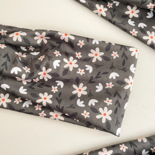 Green Floral Twist Headband