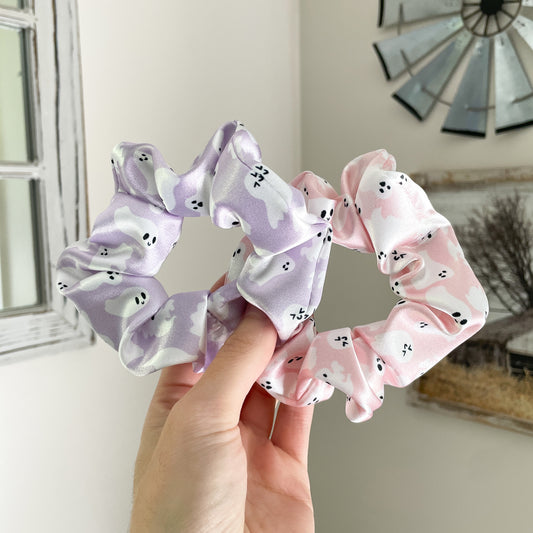 Ghosts Satin Scrunchie