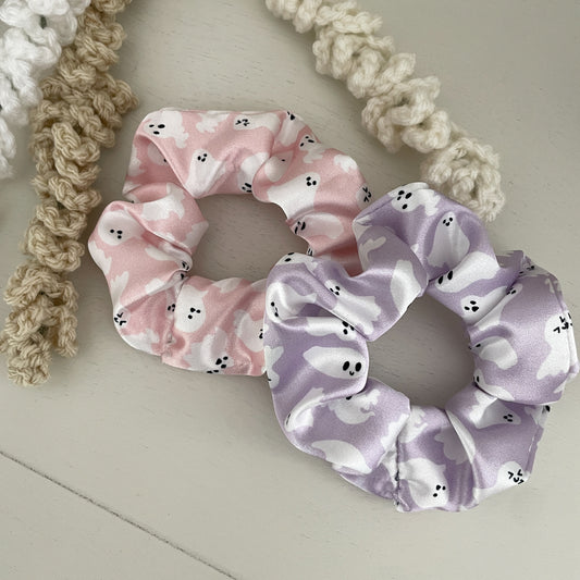 Ghosts Satin Scrunchie