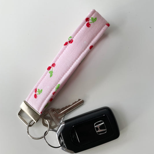 Cherry Keychain Wristlet
