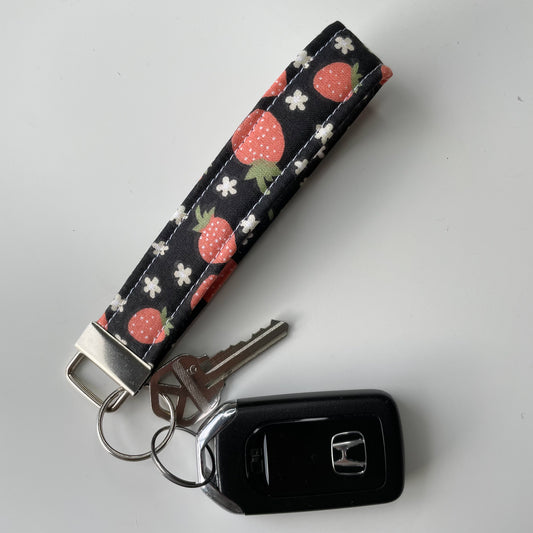 Strawberry Keychain Wristlet