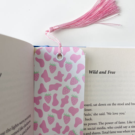 Strawberry Cow Bookmark
