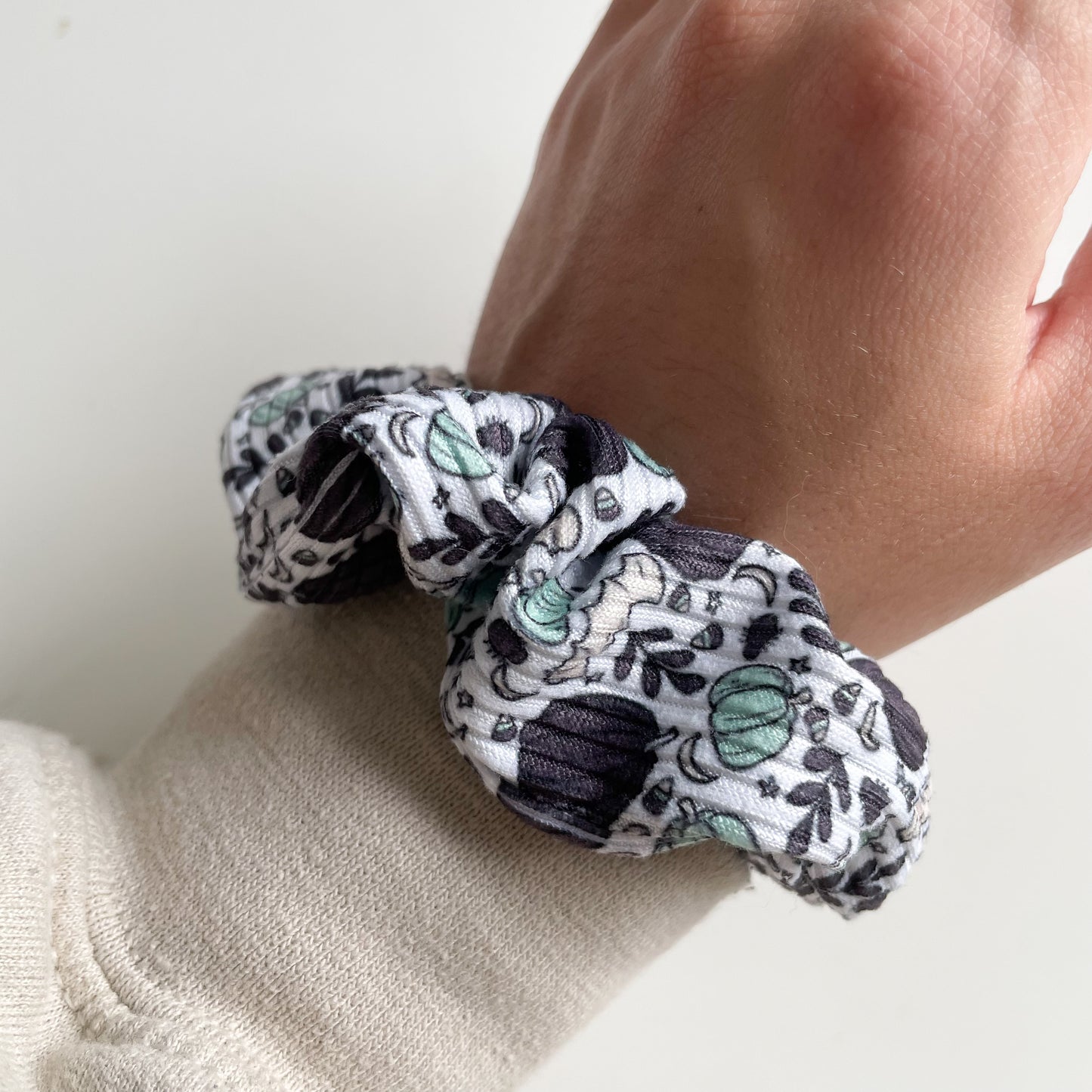 Mint Spooky Scrunchie