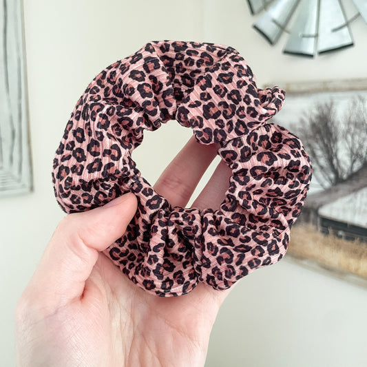 Leopard Print Scrunchie