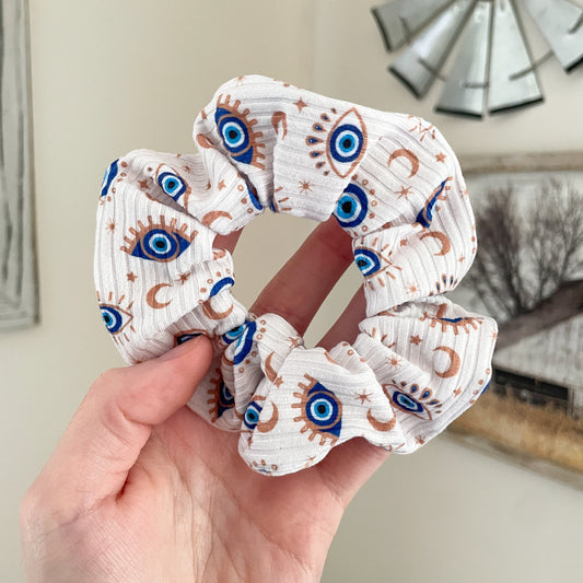 Evil Eye Scrunchie