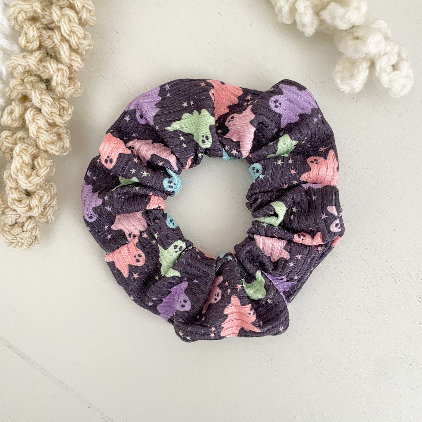 Colorful Ghosts Scrunchie