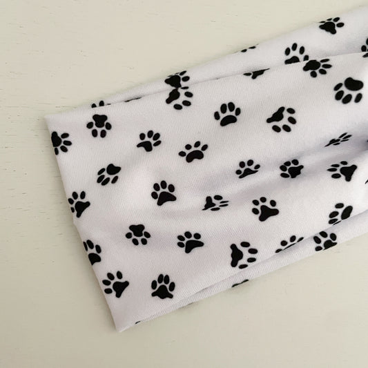 Paw Print Twist Headband