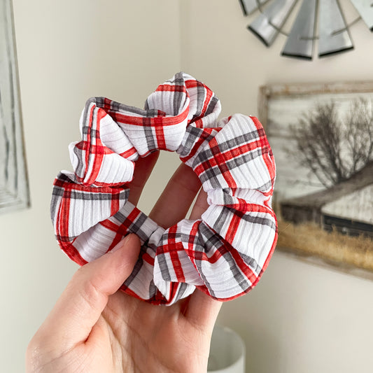 Holiday Plaid Scrunchie