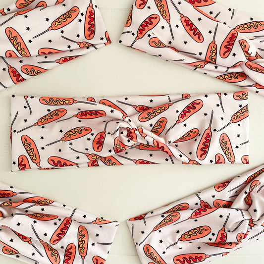 Corn Dog Twist Headband