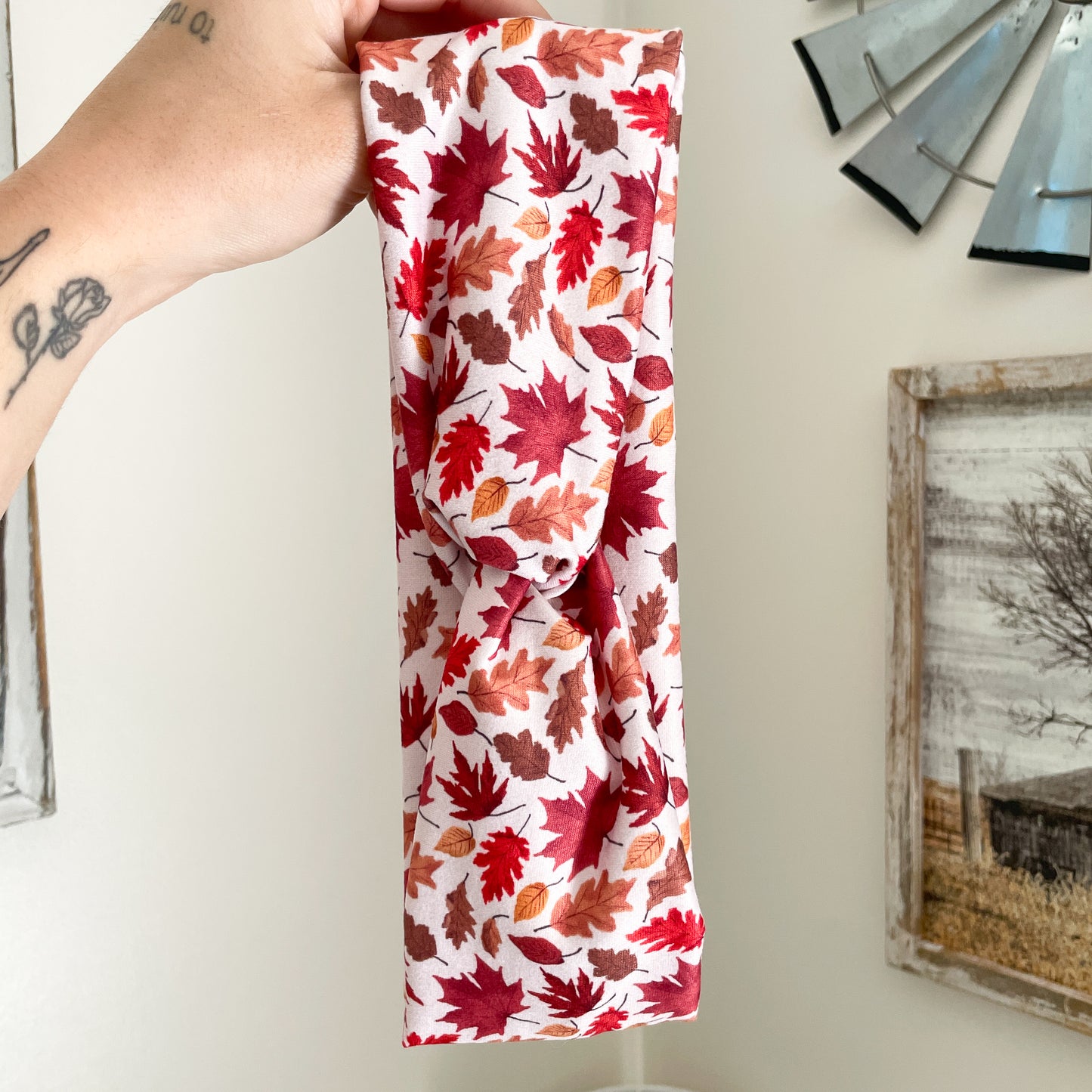 Fall Leaves Twist Headband