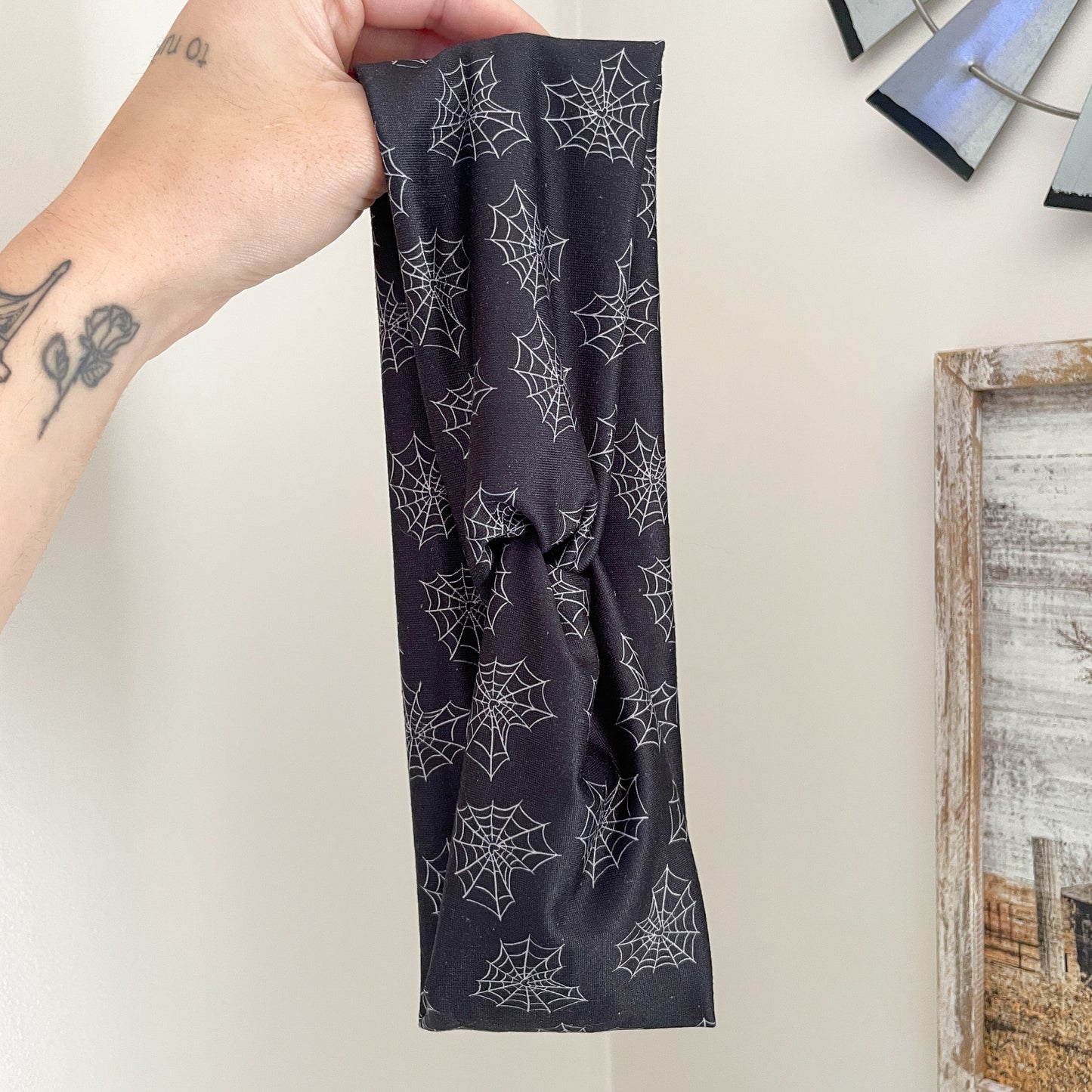 Spider Webs Twist Headband