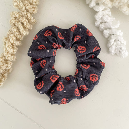 Jack-o'-Lantern Scrunchie