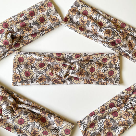 Sunflower Twist Headband