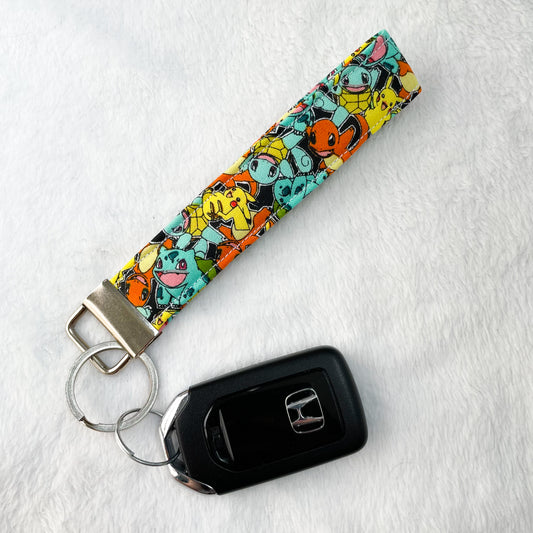 Pokemon Starters Keychain Wristlet