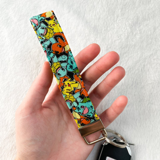 Pokemon Starters Keychain Wristlet