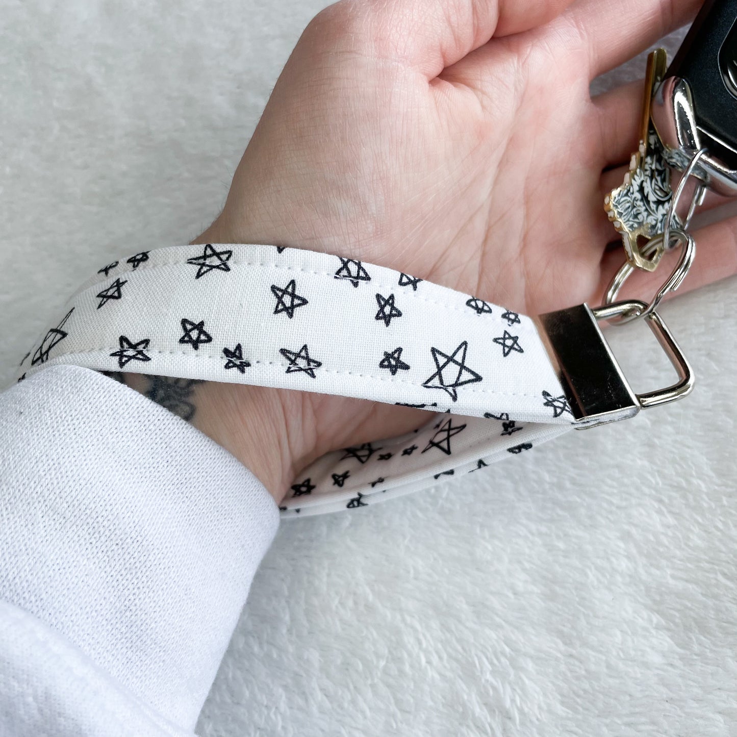 Doodle Stars Keychain Wristlet