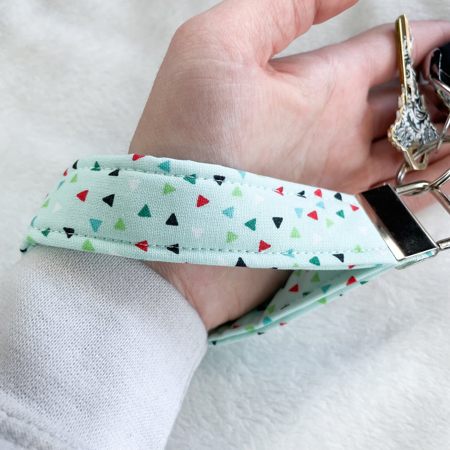 Little Triangle Keychain Wristlet