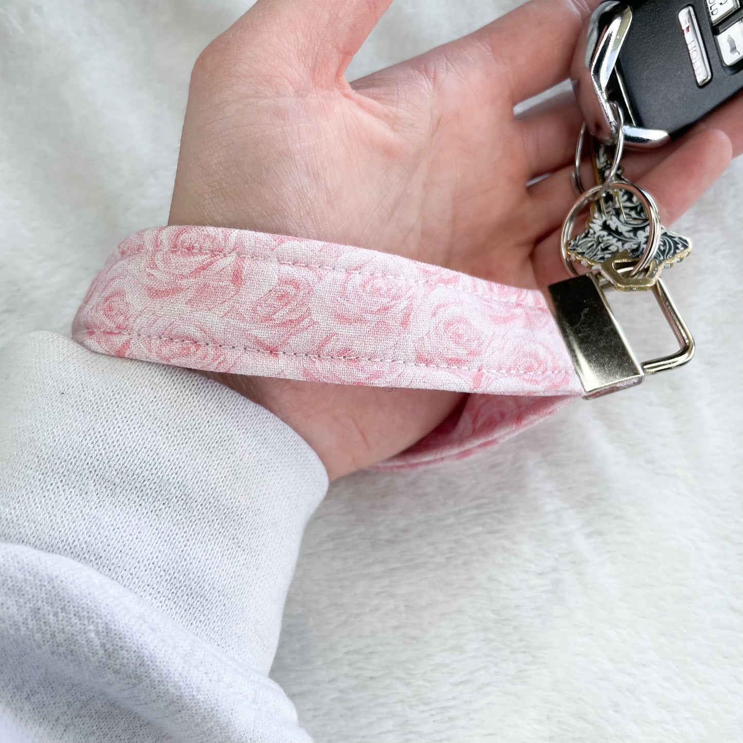 Roses Keychain Wristlet