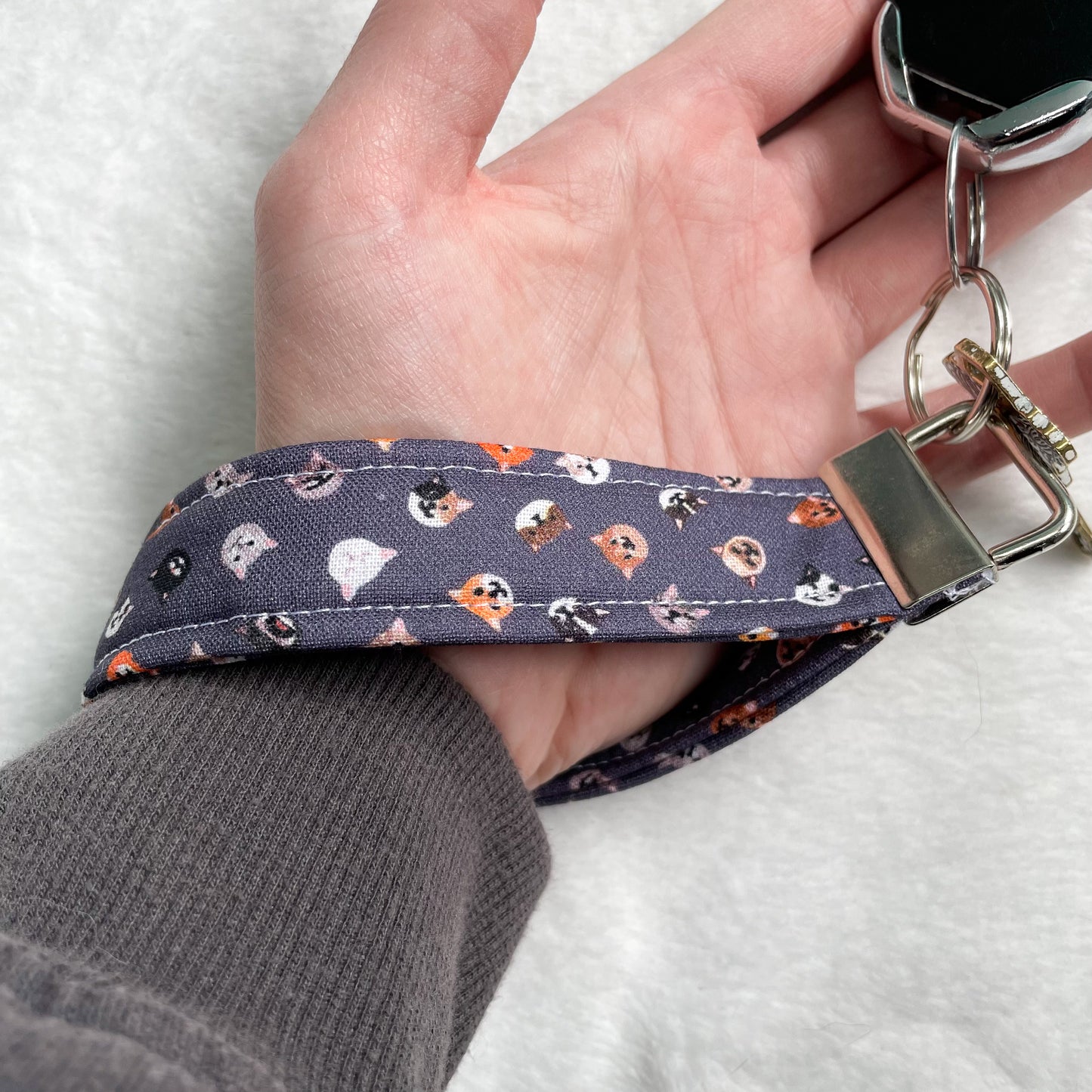 Cats and Dogs Keychain Wristlet