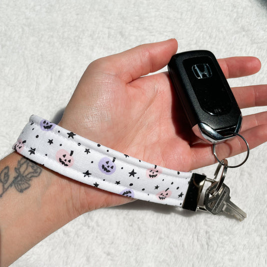 Pastel Pumpkins Keychain Wristlet