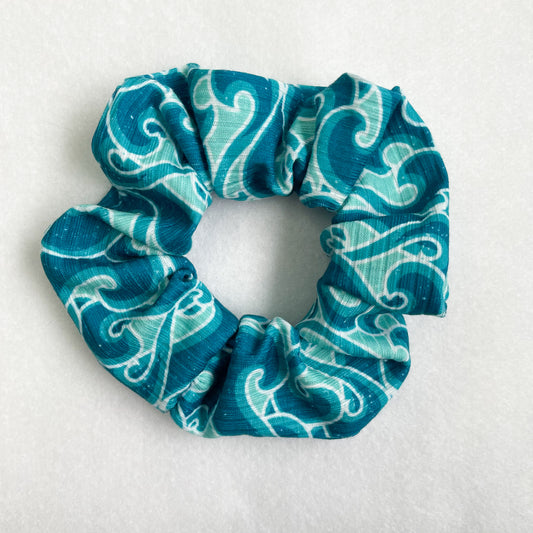 Ocean Waves Scrunchie