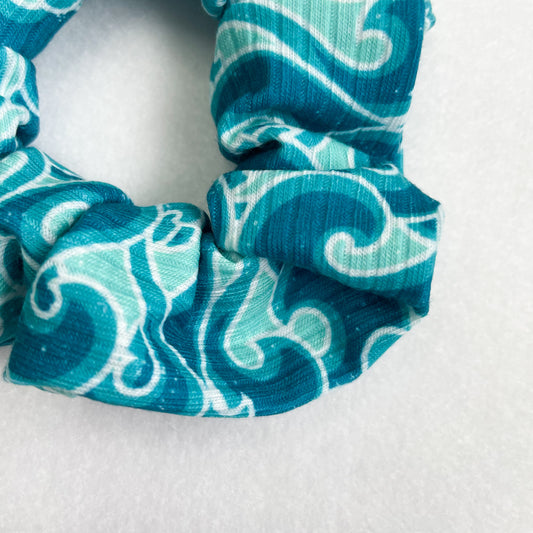 Ocean Waves Scrunchie