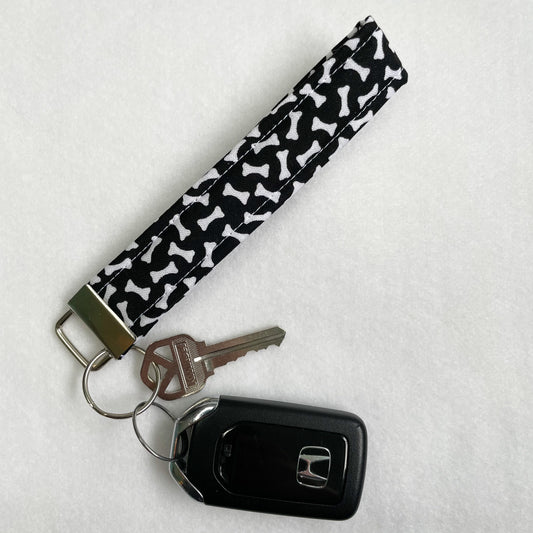 Dog Bone Keychain Wristlet