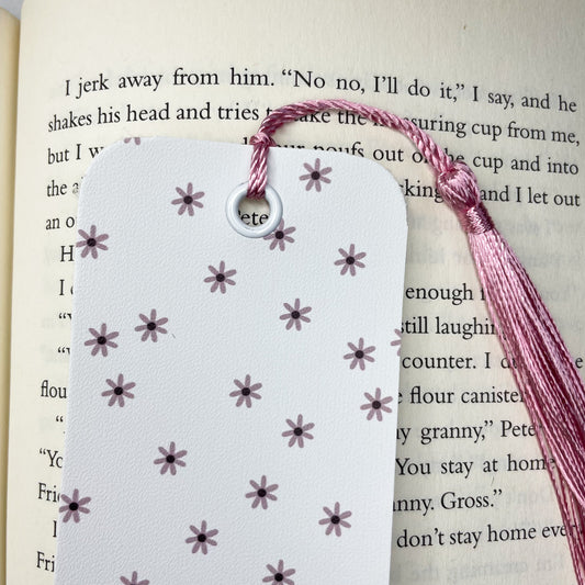 Minimalistic Floral Bookmark