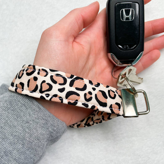 Leopard Print Keychain Wristlet