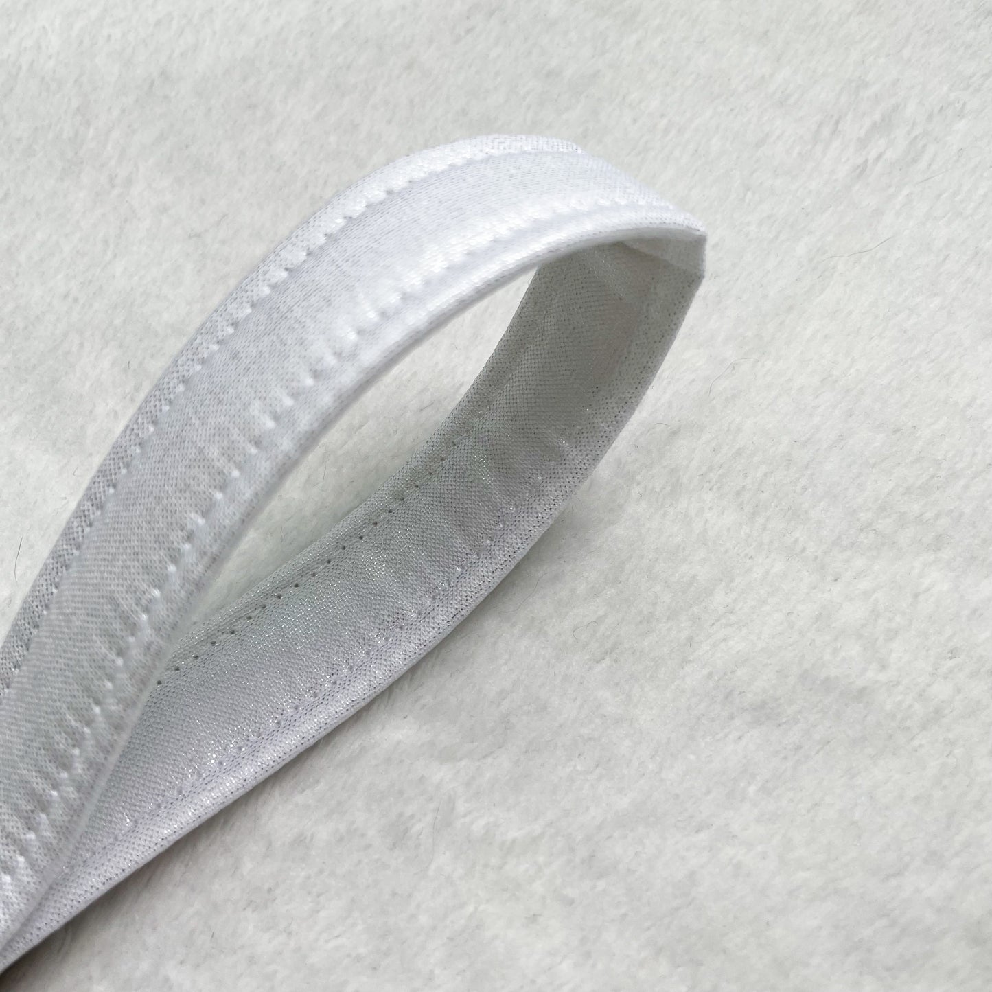 Shimmer White Keychain Wristlet