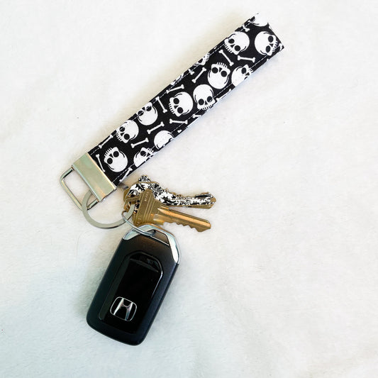 Skulls Keychain Wristlet