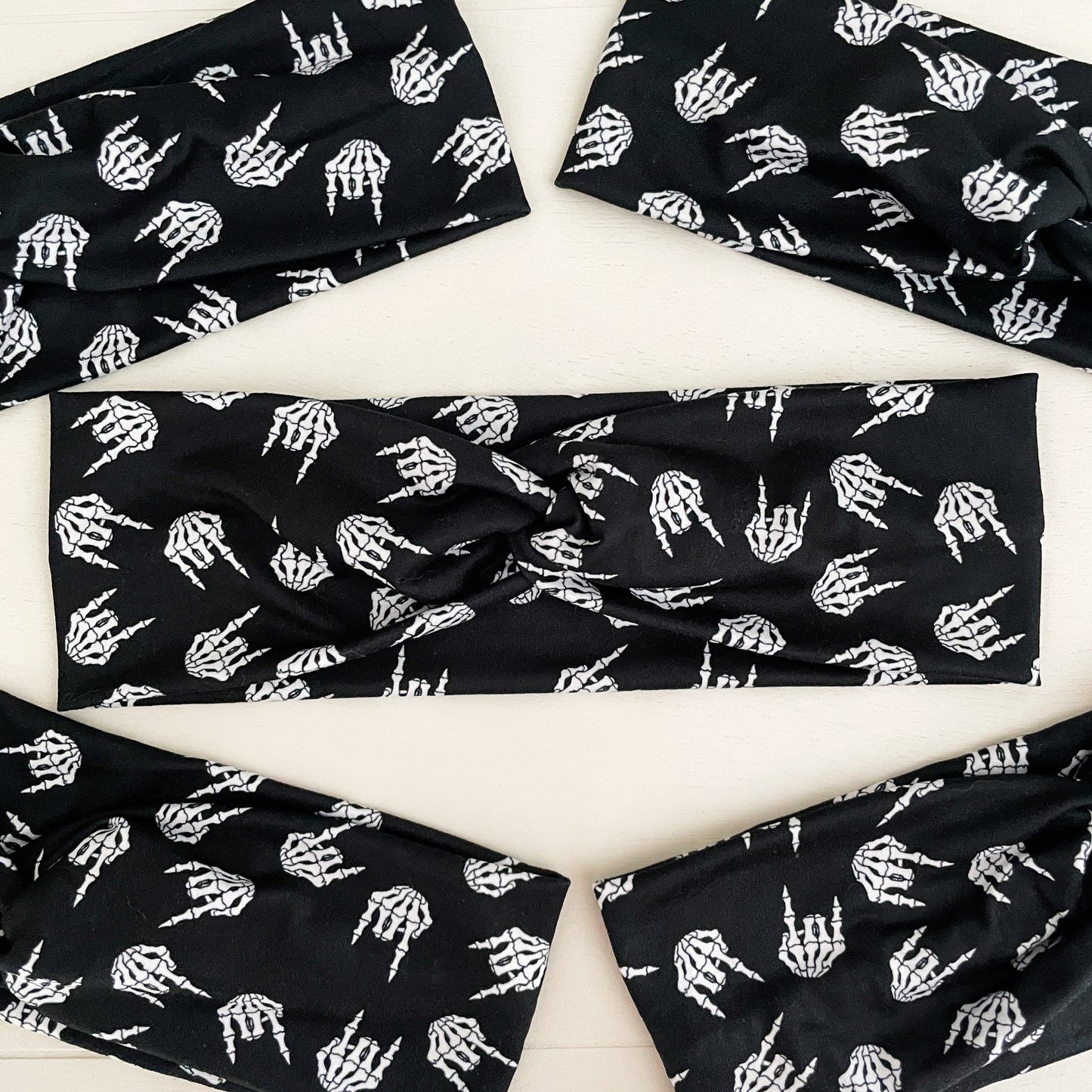 Rock Skeleton Twist Headband