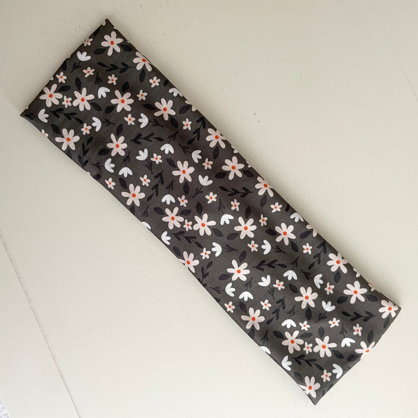 Green Floral Twist Headband