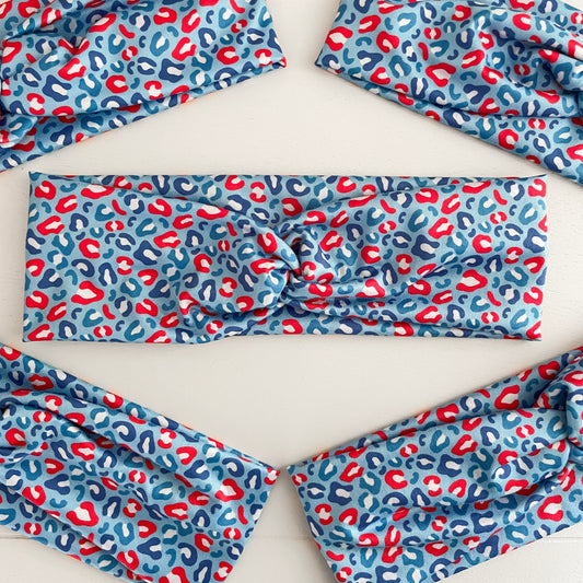 Leopard Print Twist Headband