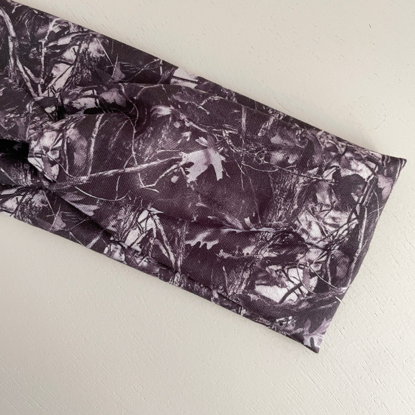 Black and Grey Camo Twist Headband