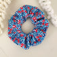 Red, White, and Blue Leopard Scrunchie