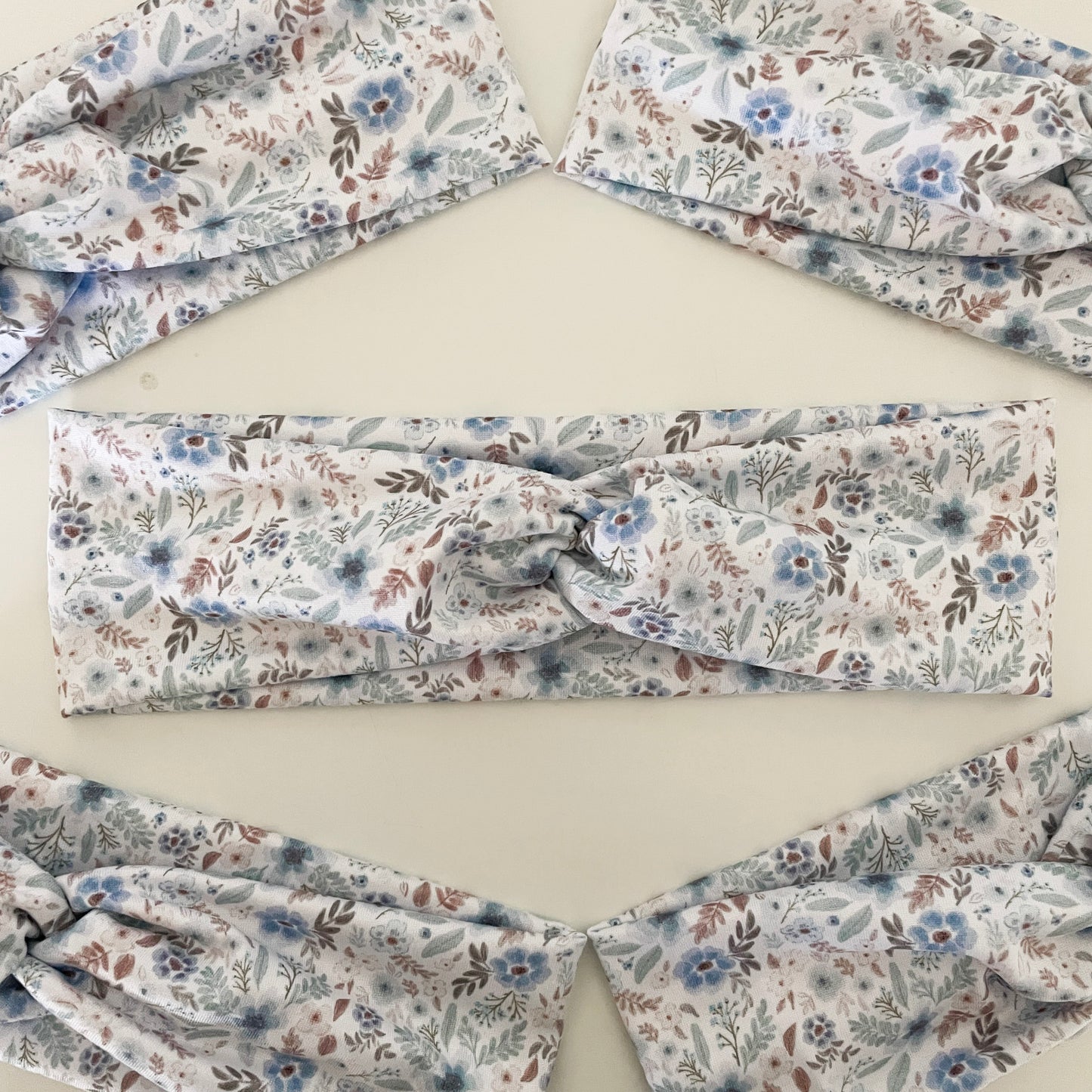 Vintage Floral Twist Headband
