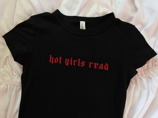 Hot Girls Read Cropped Tee *preorder*