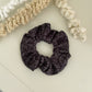 Black Floral Scrunchie