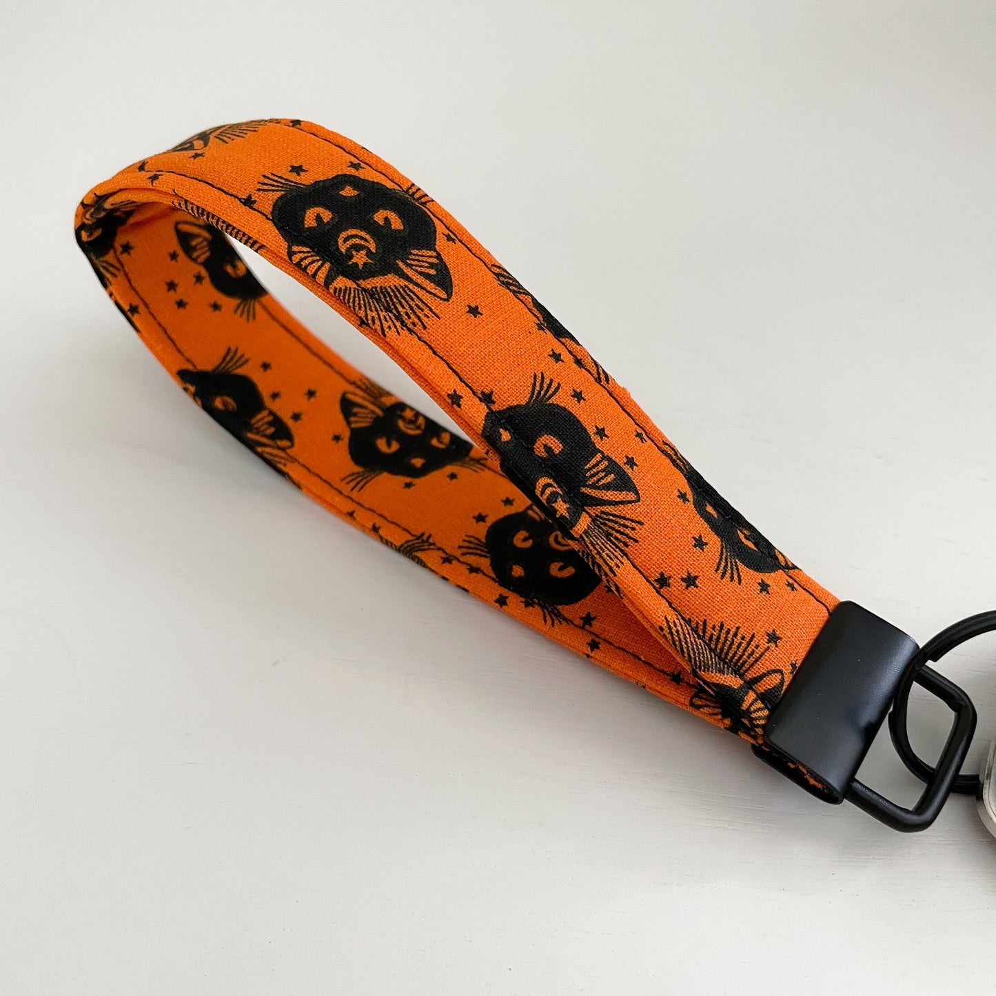 Black Cat Keychain Wristlet