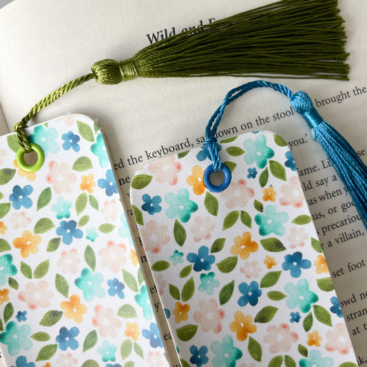 Watercolor Floral Bookmark