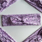 Purple Crystal Twist Headband