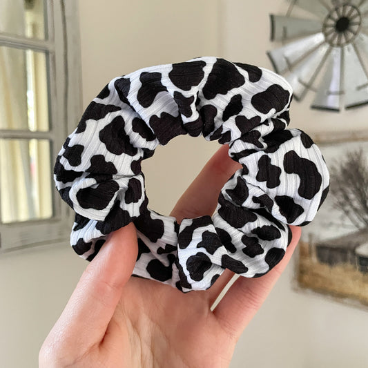 Cow Print Scrunchie