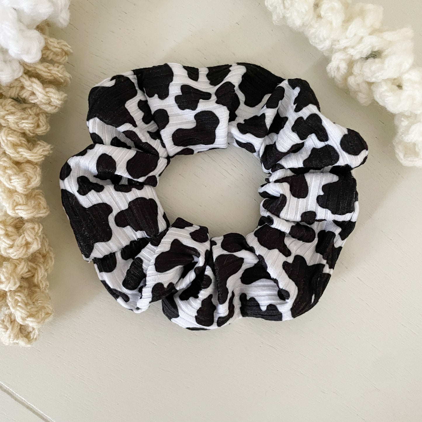 Cow Print Scrunchie