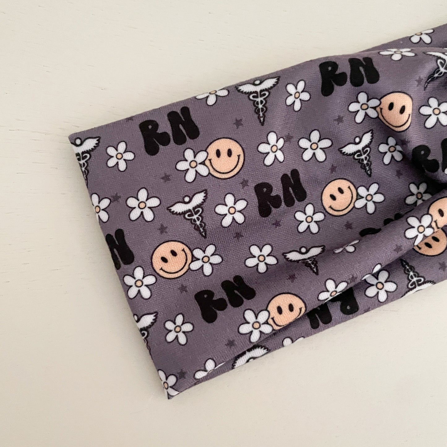 Nurse 'RN' Twist Headband