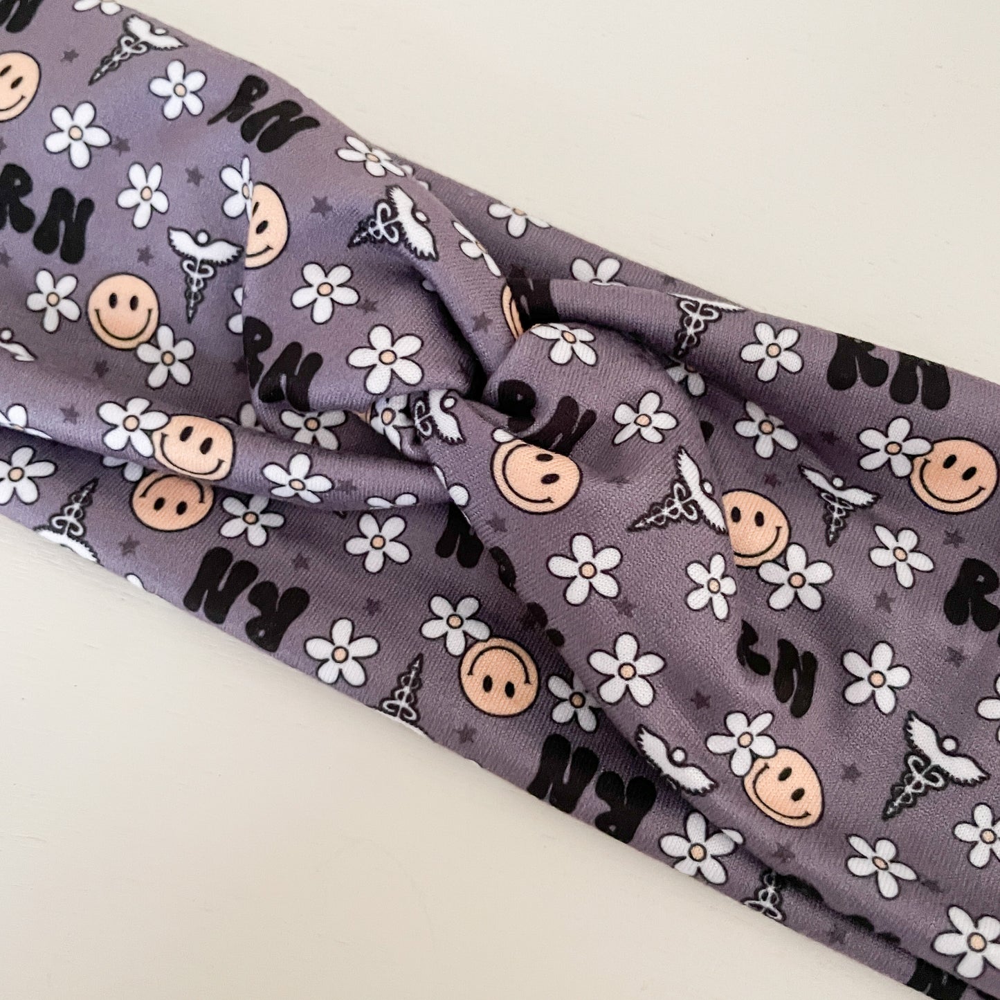 Nurse 'RN' Twist Headband