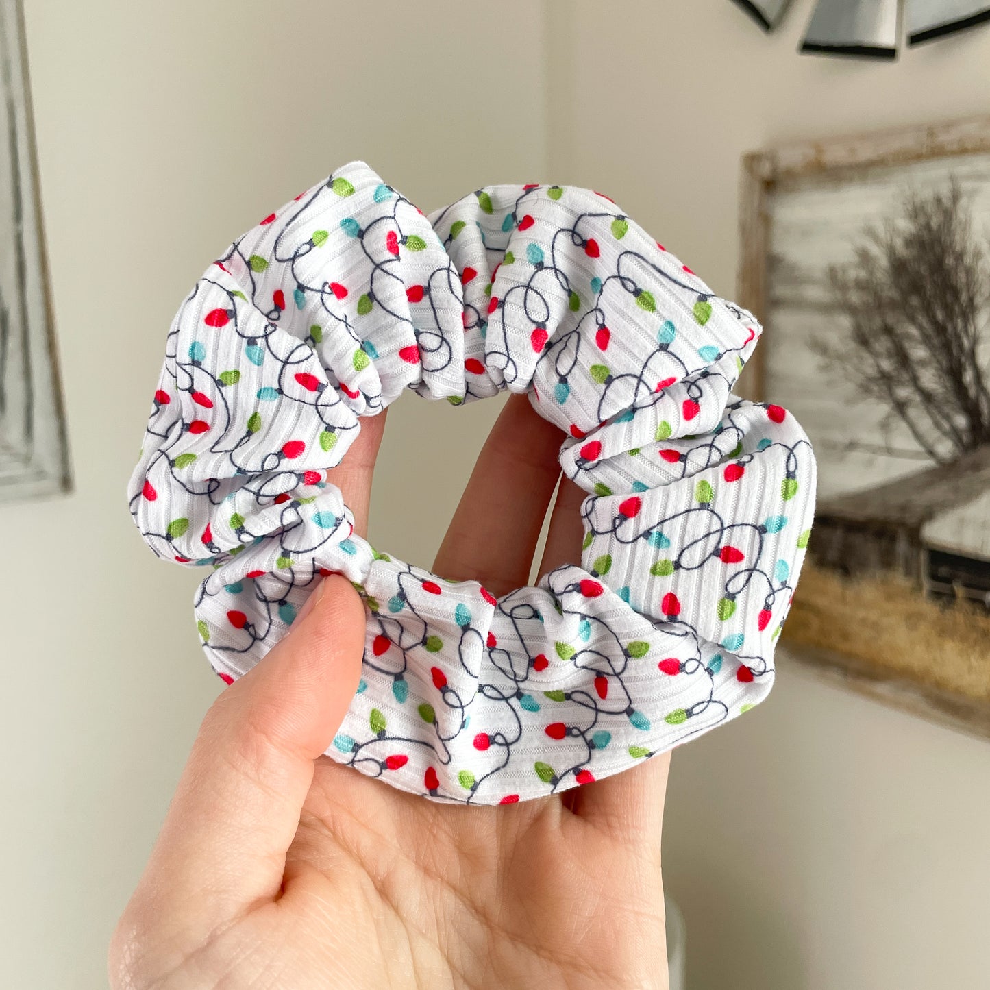 Christmas Lights Scrunchie