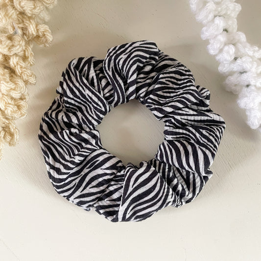 Zebra Print Scrunchie