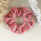 Pink Floral Scrunchie